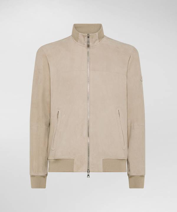 Peuterey Giacca bomber in pelle scamosciata Sconto