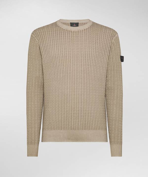 Peuterey Maglia a trecce in tricot di cotone Offerta