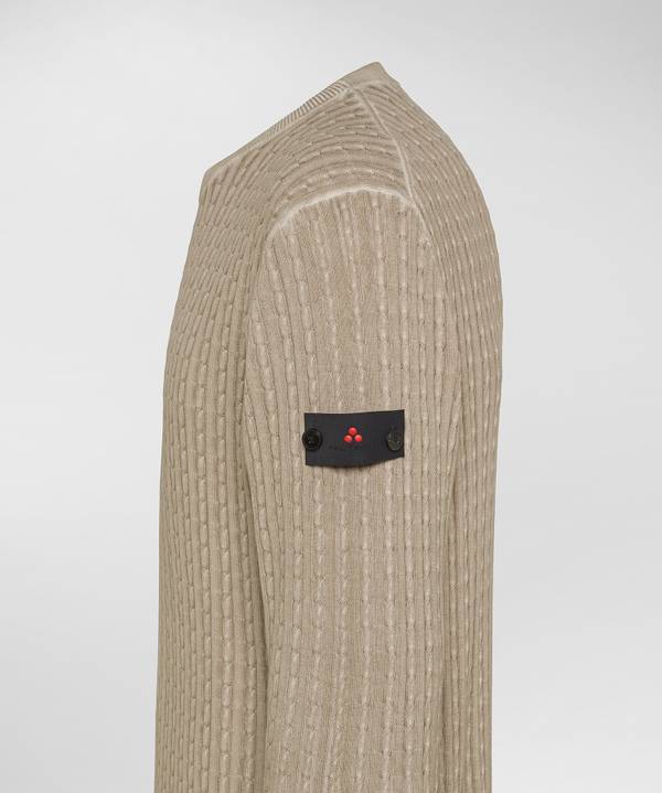 Peuterey Maglia a trecce in tricot di cotone Offerta