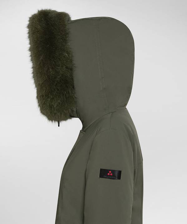 Peuterey Giacca Slim Con Pelliccia In Tono Colore Outlet