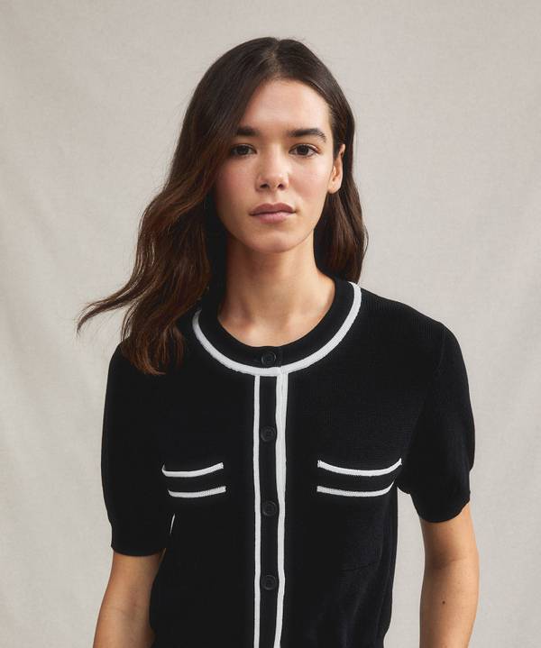 Peuterey Cardigan manica corta con tasche al petto Negozio