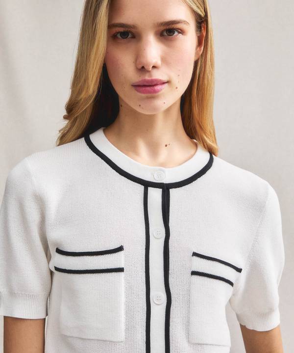 Peuterey Cardigan manica corta con tasche al petto 2025
