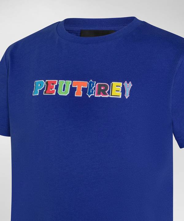 Peuterey T-shirt in cotone con stampa Ultimi tre giorni