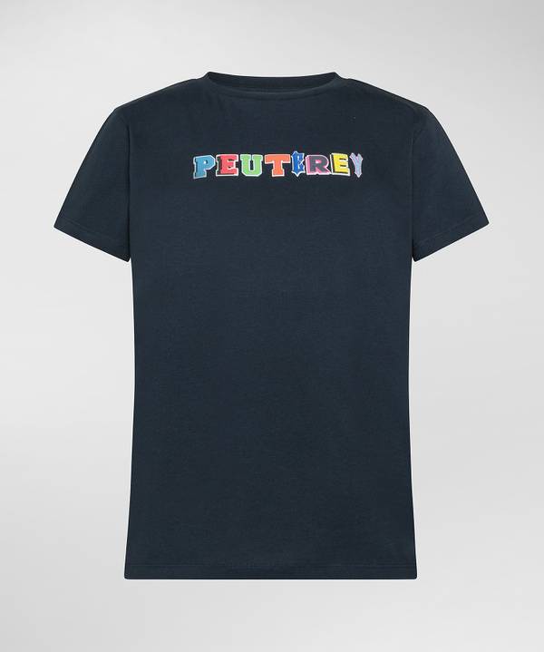 Peuterey T-shirt in cotone con stampa Acquista Ora
