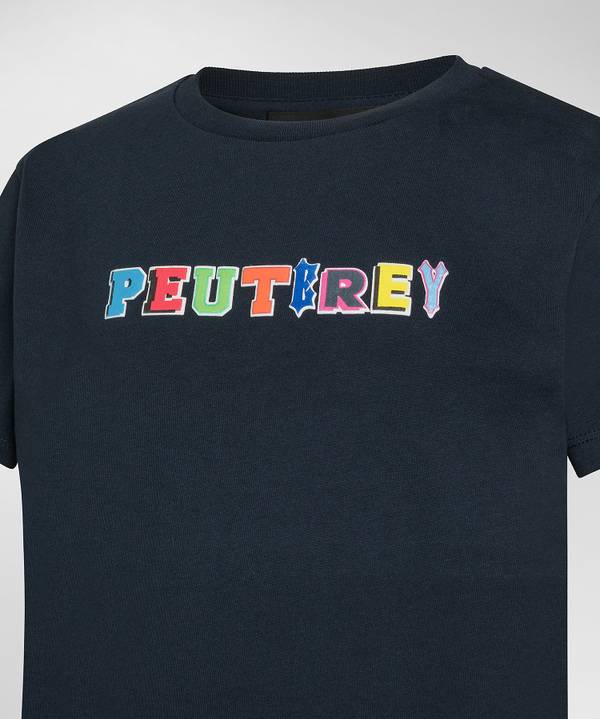 Peuterey T-shirt in cotone con stampa Acquista Ora
