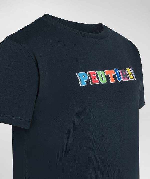 Peuterey T-shirt in cotone con stampa Acquista Ora