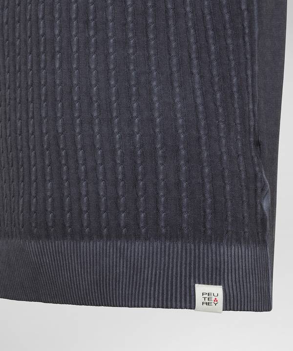 Peuterey Polo a treccia in tricot di cotone Economico