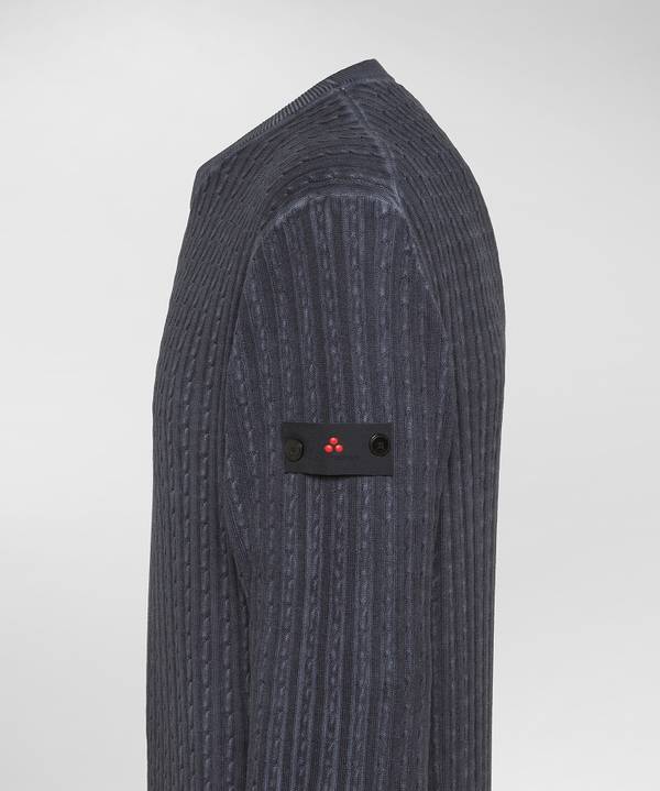 Peuterey Maglia a trecce in tricot di cotone In Vendita