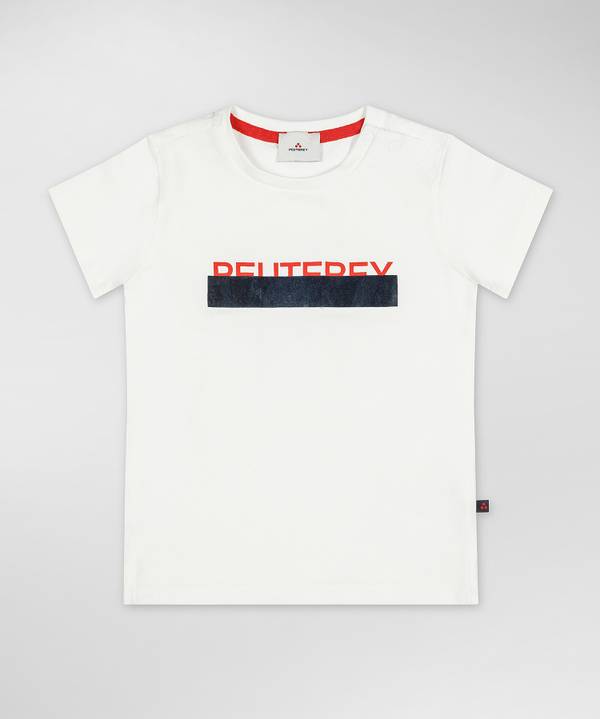 Peuterey T-shirt con stampa frontale Italia