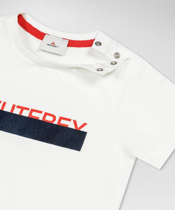 Peuterey T-shirt con stampa frontale Italia