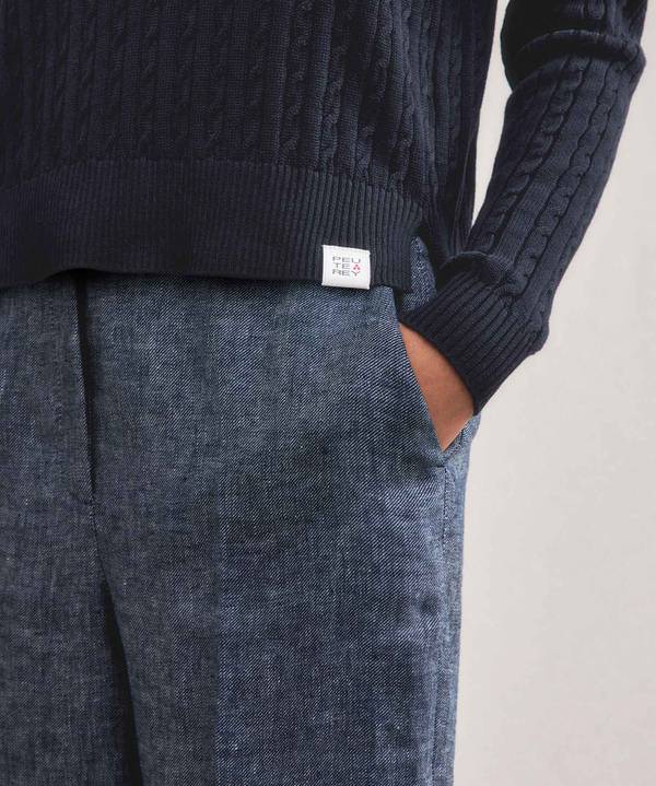 Peuterey Maglia a treccia in tricot di cotone Qualità Garantita