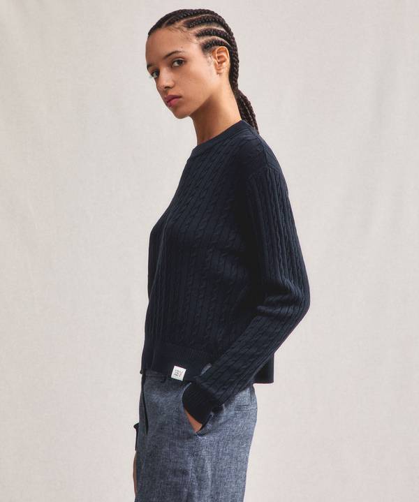 Peuterey Maglia a treccia in tricot di cotone Qualità Garantita