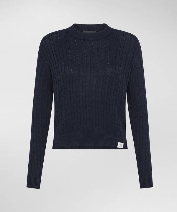 Peuterey Maglia a treccia in tricot di cotone Qualità Garantita