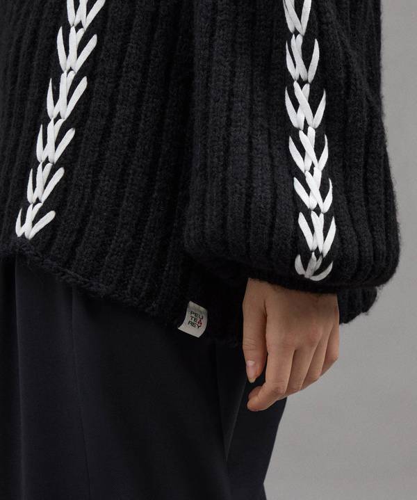 Peuterey Maxi Maglia In Alpaca Lavorata A Mano Sconto