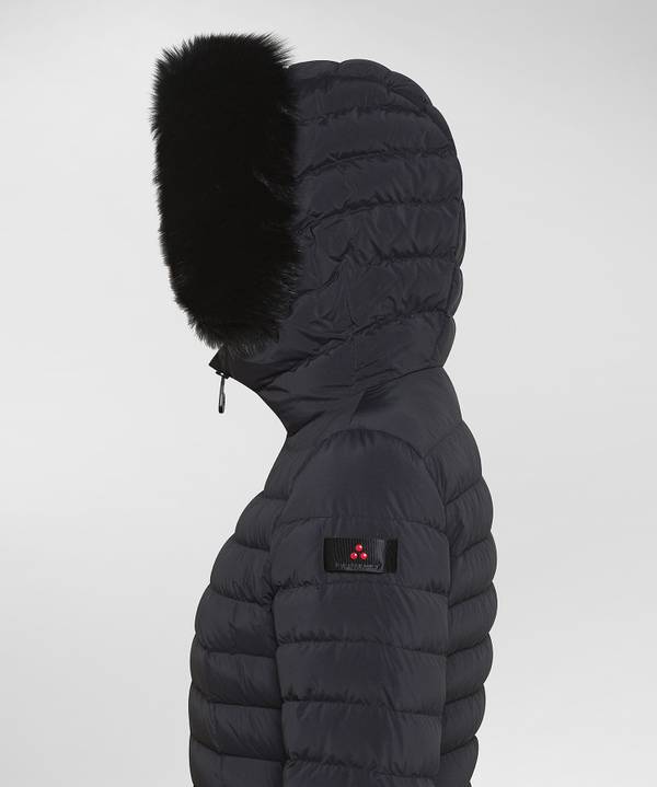 Peuterey Piumino Slim Con Pelliccia In Vendita