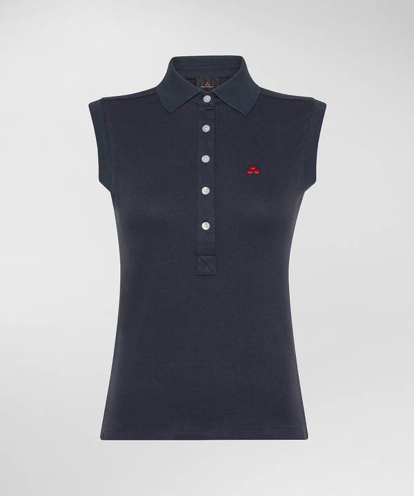 Peuterey Polo smanicata in piquet Shopping Online