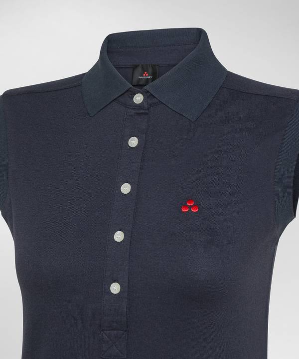 Peuterey Polo smanicata in piquet Shopping Online