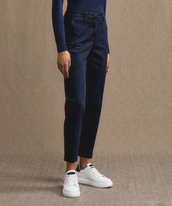 Peuterey Pantaloni in gabardine di cotone stretch Prezzo Ridotto