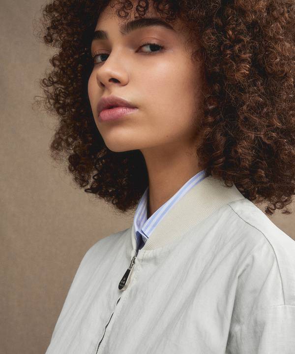 Peuterey Relaxed bomber in lino Economico