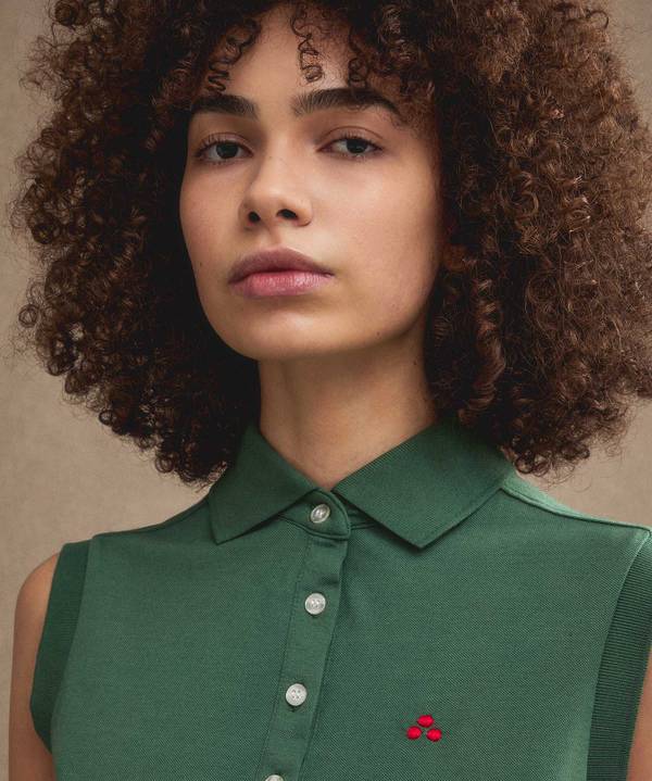 Peuterey Polo smanicata in piquet Outlet