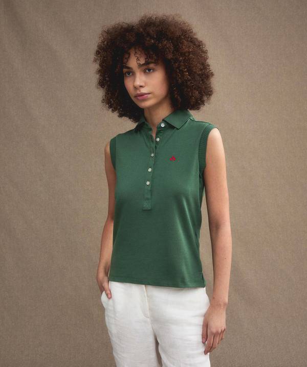 Peuterey Polo smanicata in piquet Outlet