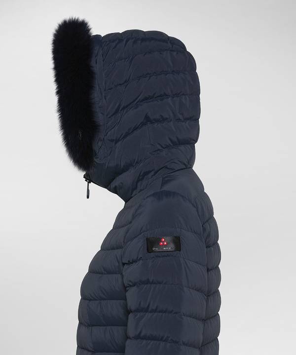 Peuterey Piumino Slim Con Pelliccia Saldi Di Fabbrica