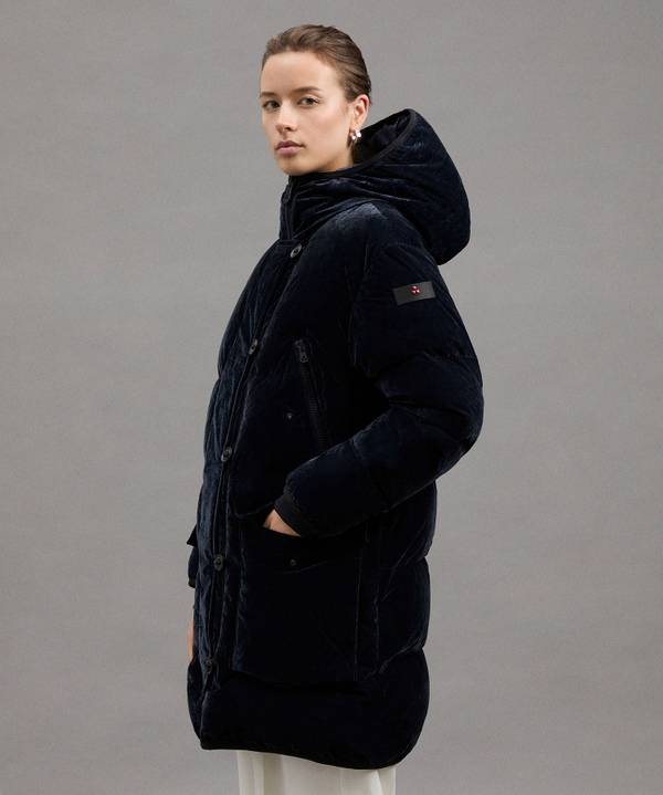 Peuterey Parka Lungo In Tela Di Nylon Floccata Vendite Flash