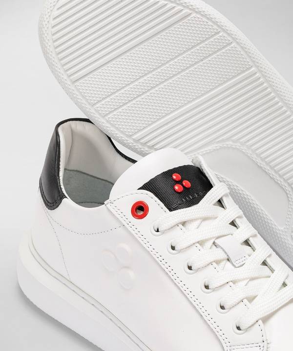 Peuterey Sneaker In Pelle Con Logo Goffrato In Saldo