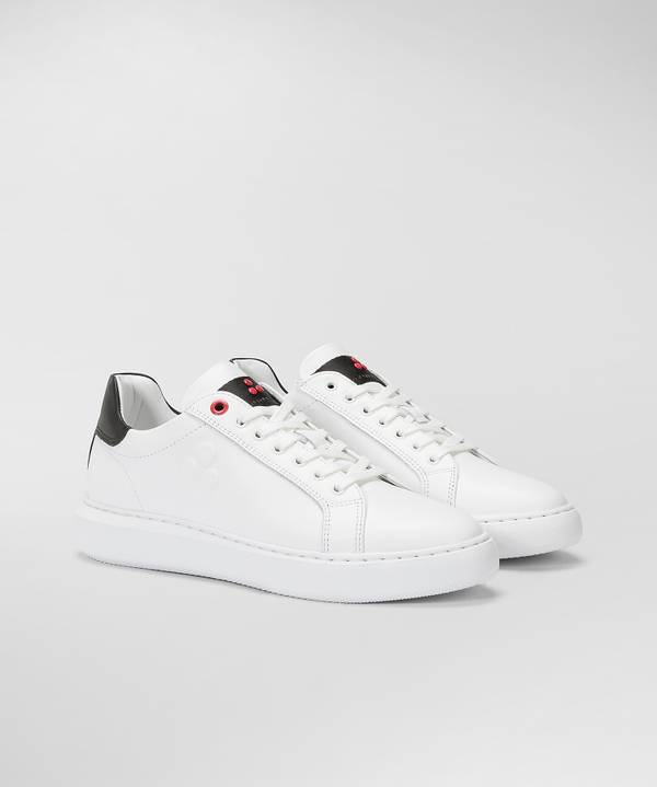 Peuterey Sneaker In Pelle Con Logo Goffrato In Saldo