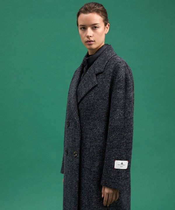 Peuterey Cappotto Doppio Petto Con Pettorina Staccabile Italy