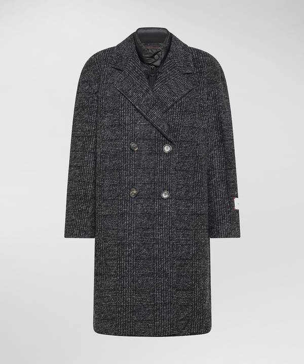 Peuterey Cappotto Doppio Petto Con Pettorina Staccabile Italy