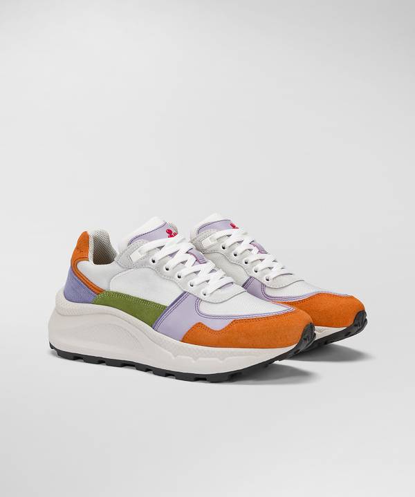 Peuterey Sneakers in pelle con dettagli color Presa