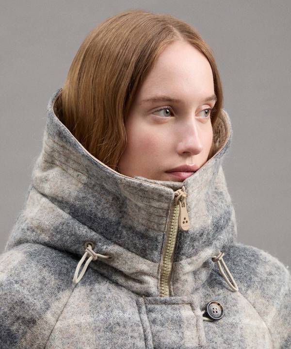 Peuterey Puffer Jacket Fantasia In Lana E Alpaca Italy