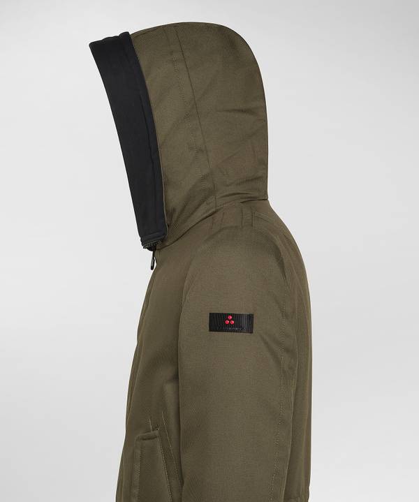Peuterey Parka Resistente In Tessuto Made In Italy Con Pelliccia Prezzo Ridotto