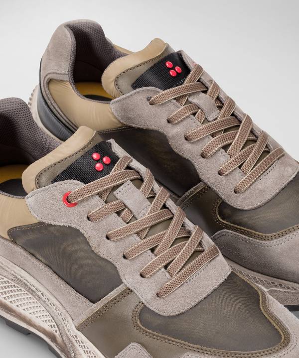 Peuterey Scarpa In Nylon E Pelle Con Suola Eva Effetto Used Ultimi tre giorni