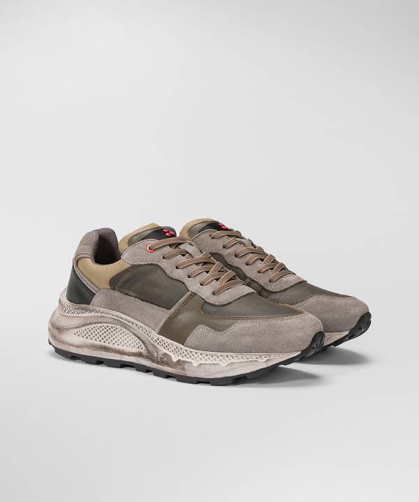Peuterey Scarpa In Nylon E Pelle Con Suola Eva Effetto Used Ultimi tre giorni
