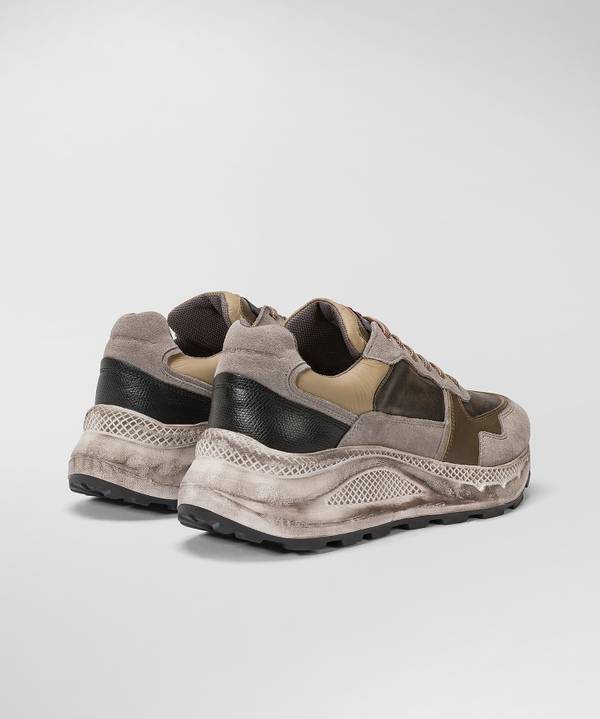 Peuterey Scarpa In Nylon E Pelle Con Suola Eva Effetto Used Ultimi tre giorni