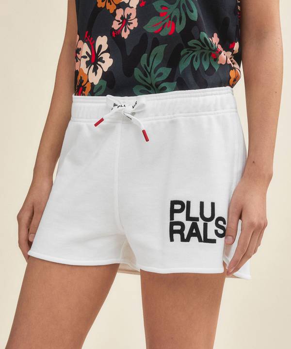 Peuterey Shorts con scritta Plurals Saldi Di Fabbrica