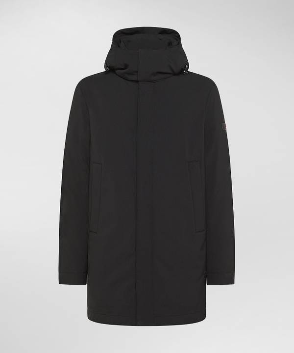Peuterey Trench Liscio In Nylon Stretch Vendita