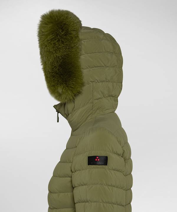 Peuterey Piumino Slim Con Pelliccia Sottocosto