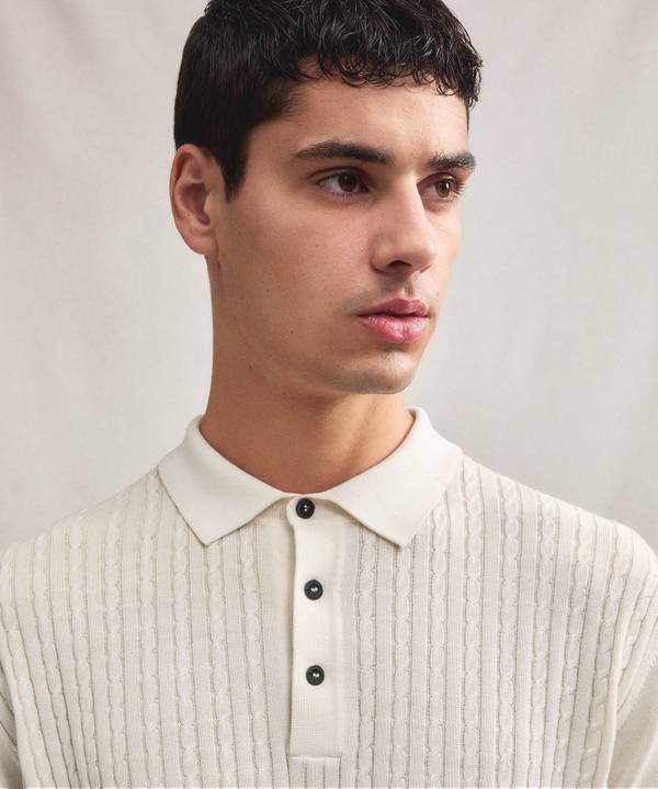 Peuterey Polo a treccia in tricot di cotone Online