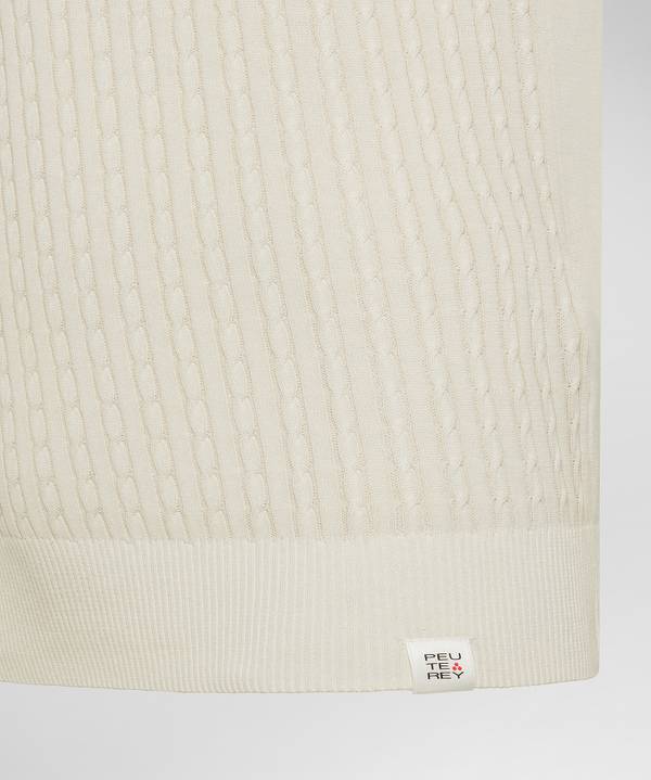 Peuterey Polo a treccia in tricot di cotone Online