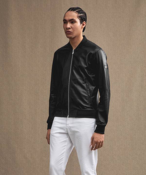 Peuterey Giacca bomber in pelle Outlet