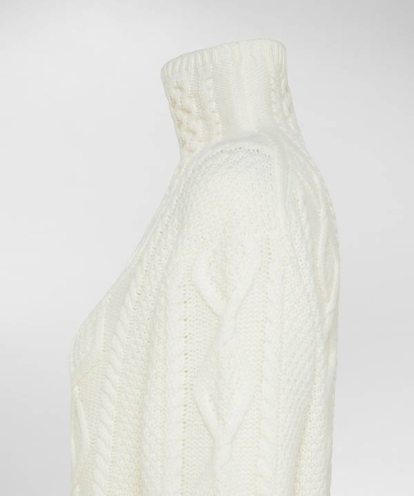 Peuterey Maglione A Collo Alto Con Motivo Aran Moda
