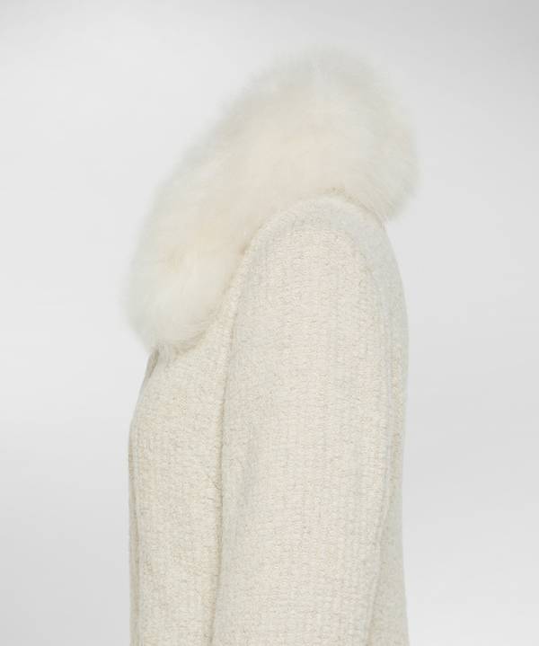 Peuterey Cappotto Lungo Con Collo In Capra Cashmere Italy