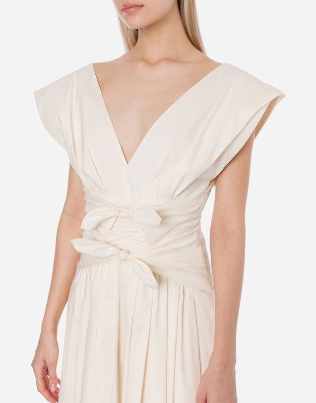 Philosophy Di Lorenzo Serafini Abito in cotone stretch con fiocchi Soddisfazione Garantita