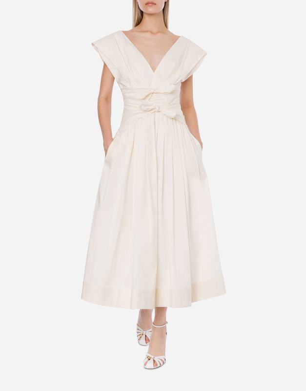 Philosophy Di Lorenzo Serafini Abito in cotone stretch con fiocchi Soddisfazione Garantita