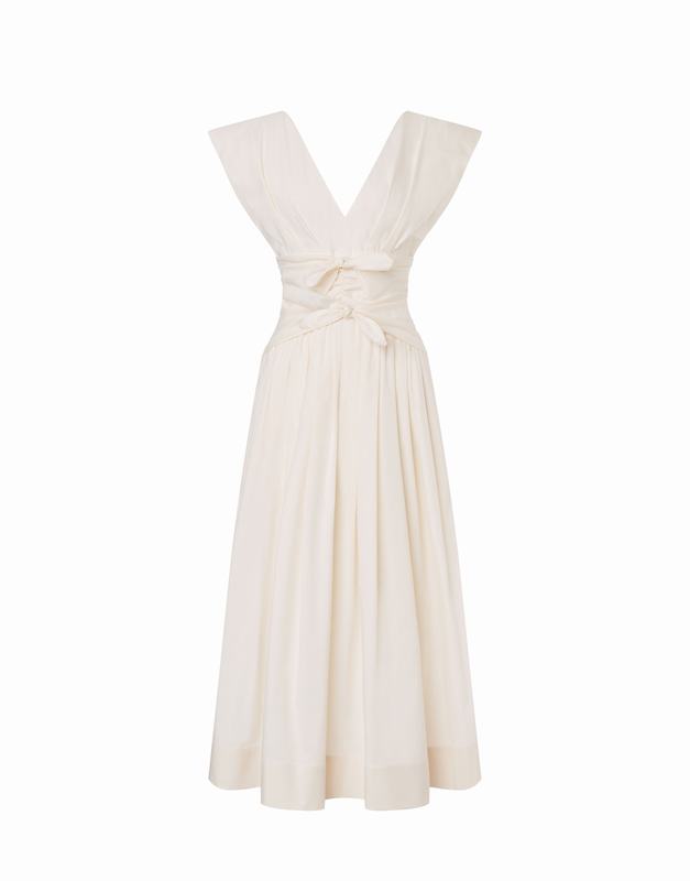 Philosophy Di Lorenzo Serafini Abito in cotone stretch con fiocchi Soddisfazione Garantita