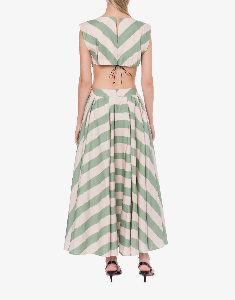 Philosophy Di Lorenzo Serafini Abito a righe in cotone stretch Promozione Limitata