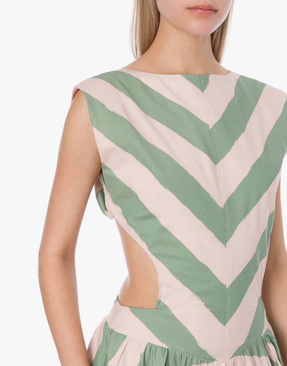 Philosophy Di Lorenzo Serafini Abito a righe in cotone stretch Promozione Limitata